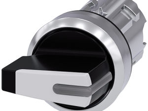 Selector iluminable, 22 mm, redondo, metal brillan (3SU1052-2FL60-0AA0)