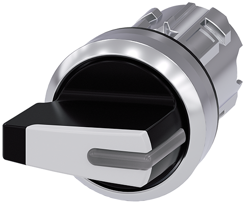 Selector iluminable, 22 mm, redondo, metal brillan (3SU1052-2FM60-0AA0)