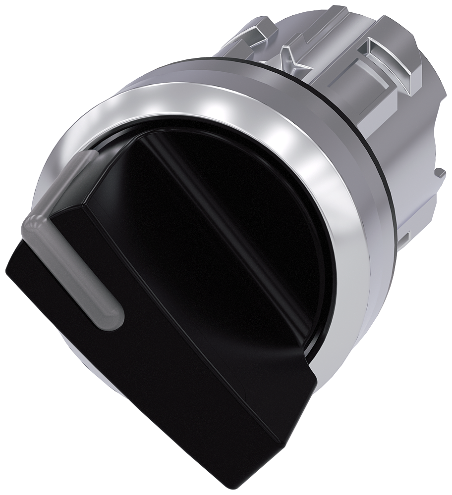 Selector iluminable, 22 mm, redondo, metal brillan (3SU1052-2BC10-0AA0)
