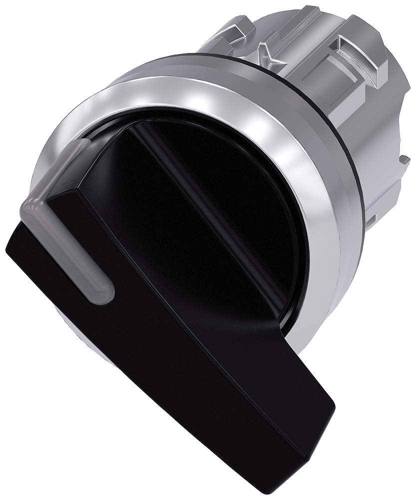 Selector iluminable, 22 mm, redondo, metal brillan (3SU1052-2CF10-0AA0)