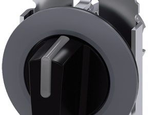 Selector iluminable, 30 mm, redondo, metal mate, n (3SU1062-2DM10-0AA0)