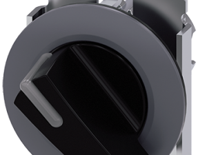 Selector iluminable, 30 mm, redondo, metal mate, n (3SU1062-2EC10-0AA0)