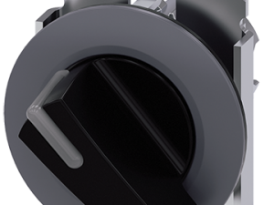 Selector iluminable, 30 mm, redondo, metal mate, n (3SU1062-2EF10-0AA0)