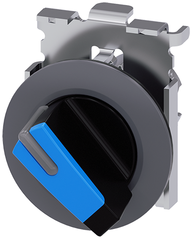 Selector iluminable, 30 mm, redondo, metal mate, a (3SU1062-2DF50-0AA0)