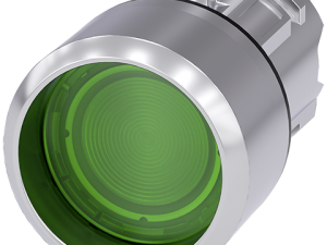 pulsador luminoso, 22 mm, redondo, metal, brillant (3SU1051-0CB40-0AA0)