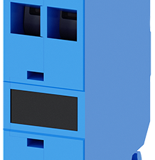 borne de apoyo, azul, bornes de resorte, para fija (3SU1400-1DA50-3AA0)