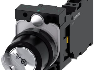 Interruptor de llave RONIS, 22 mm, redondo, plásti (3SU1100-4BF21-3TA0)