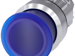 pulsador de seta iluminado, 22 mm, redondo, metal, (3SU1051-1AD50-0AA0)