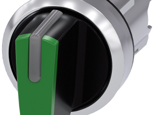 Selector, iluminable, 22 mm, circular, metal, bril (3SU1052-2BP40-0AA0)