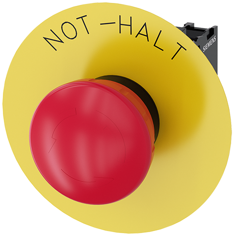 Pulsador de seta de PARADA DE EMERGENCIA, 22 mm, r (3SU1100-1LB20-1PH0)