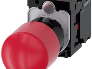 pulsador de seta de Parada de emergencia, 22 mm, r (3SU1100-1GB20-1PA0)