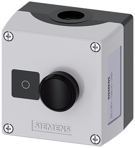 Caja para aparatos de mando, 22 mm, circular, caja (3SU1801-0AE00-2AB1)