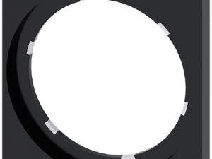 Marco individual, 22 mm, para diseño cuadrado, neg (3SU1900-0AX10-0AA0)