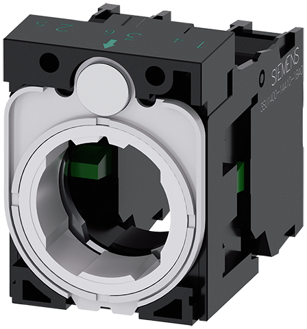 soporte para 3 módulos, plástico, 1 NA, 1 NA, born (3SU1500-1AA10-1NA0)