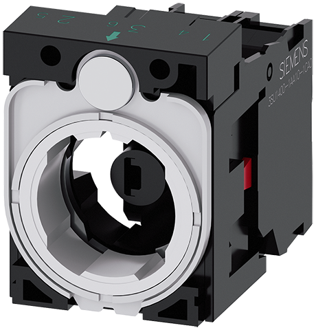 soporte para 3 módulos, plástico, 1NC, Módulo LED, (3SU1501-1AG60-1CA0)