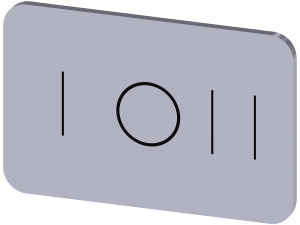 plaquita de identificación para abrochar o pegar e (3SU1900-0AD81-0QK0)