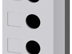 caja para aparatos de mando, 22 mm, redondo, mater (3SU1856-0AA00-0AB1)