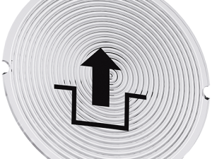 placa insertable para pulsador luminoso, redondo, (3SU1900-0AB71-0RL0)