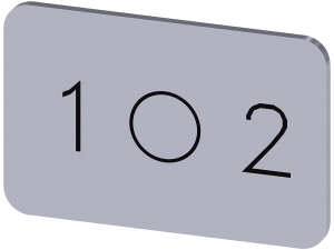 plaquita de identificación para abrochar o pegar e (3SU1900-0AD81-0QL0)