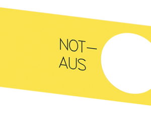 plaquita de identificación para pulsador de seta d (3SU1900-0BE31-0AS0)