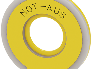 Arandela redonda para pulsador de seta de PARADA D (3SU1901-0BD31-0AS0)