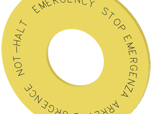 Arandela para PARADA DE EMERGENCIA, amarilla, diám (3SU1900-0BN31-0NC0)