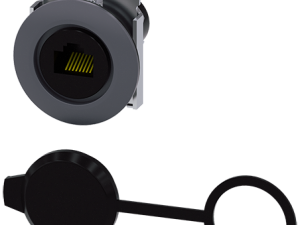 conexión RJ45, 30 mm, metal mate, gris arena (3SU1960-0GB80-0AA0)