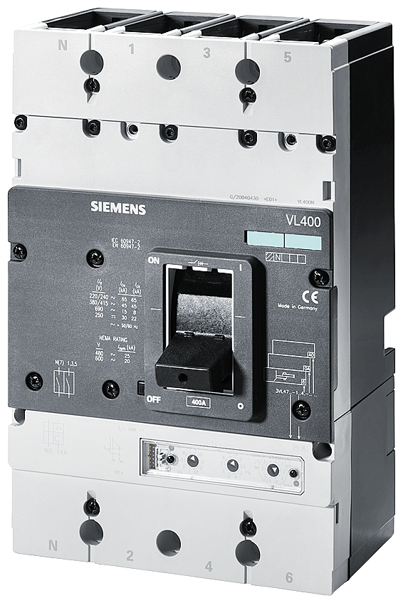 Interruptor automático de línea VL400X UL Tipo LG (3VL4860-1VJ30-0AA0)