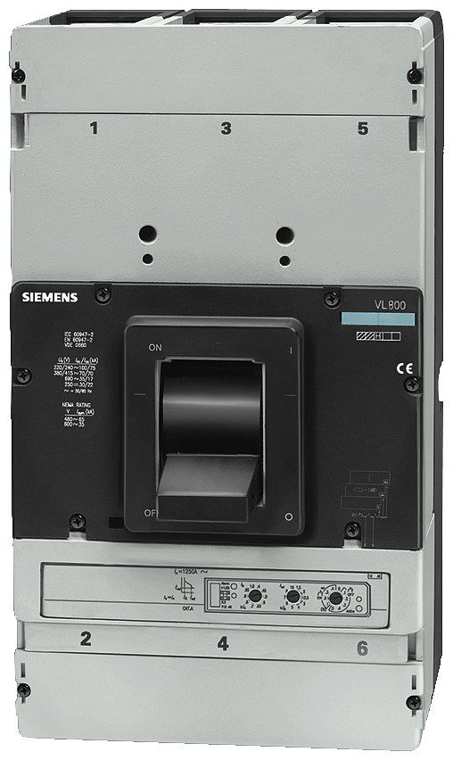 Interruptor automático VL800N poder de corte están (3VL6780-1ME36-0AA0)