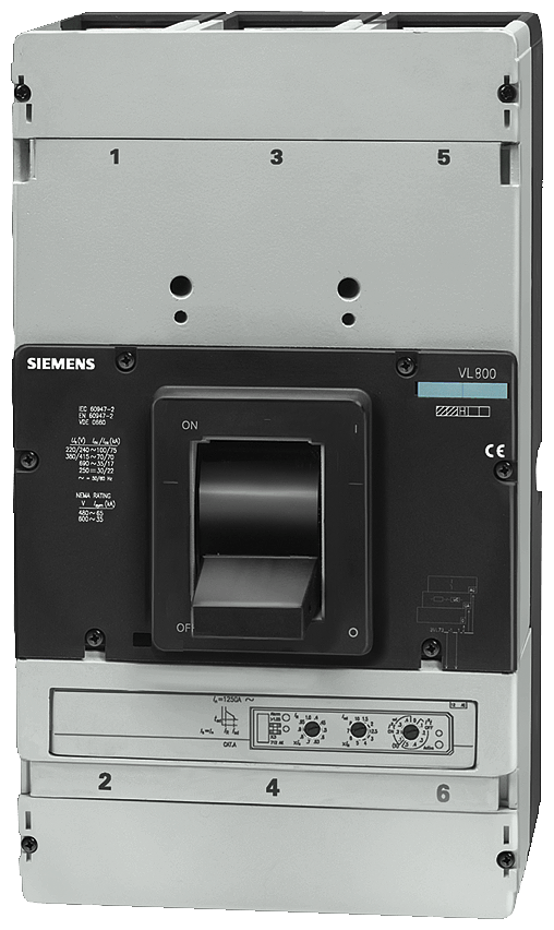 Interruptor automático VL800L capacidad de maniobr (3VL6780-3TE46-0AA0)