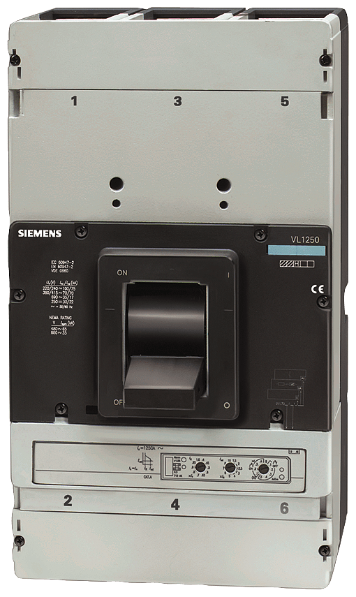 Interruptor automático VL1250N poder de corte está (3VL7712-1NB46-0AA0)
