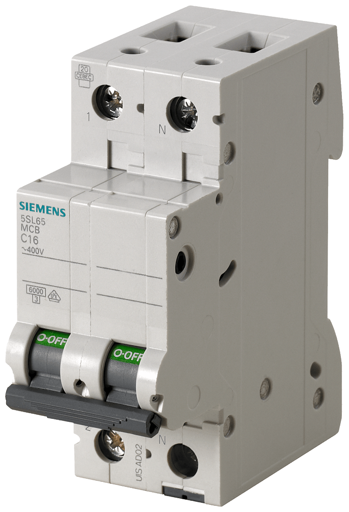 Automático magnetotérmico 230V 6kA, 1+N polos, B, (5SL6540-6)