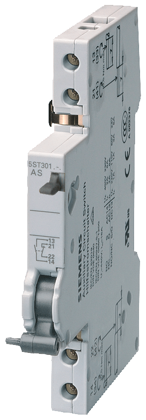 Auxiliar de mando con pulsador de prueba 1 NA+1 NC (5ST3013-2)