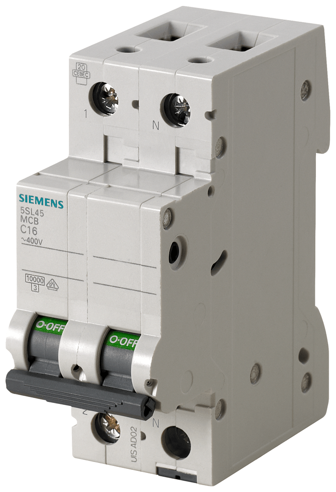 Automático magnetotérmico 230V 10kA, 1+N polos, B, (5SL4510-6)