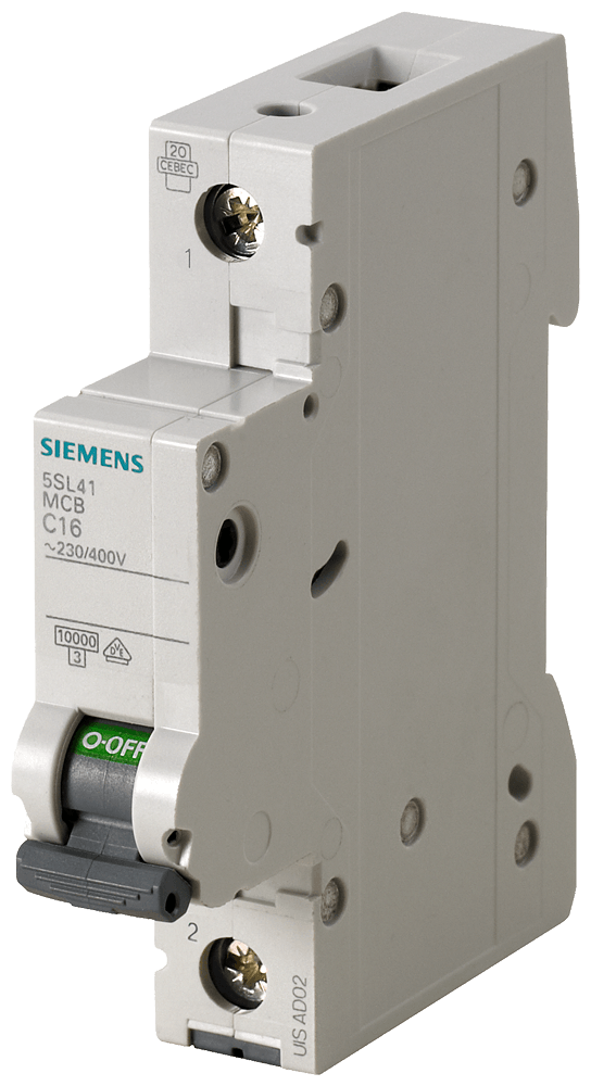 Automático magnetotérmico 230/400V 10kA, 1 polo, D (5SL4101-8)