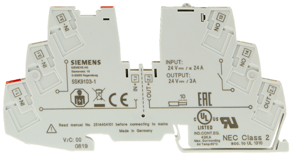 Automático magnetotérmico para equipos electrónico (5SK9102-1)