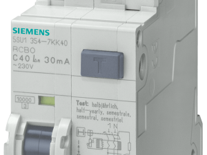 Interruptores FI/LS, 10 kA, 1 P+N, Tipo AC, 300 mA (5SU1654-0KK40)
