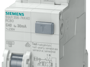 Interruptores FI/LS, 4,5 kA, 1 P+N, Tipo AC, 300 m (5SU1653-1KK13)