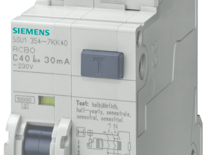Interruptores FI/LS, 10 kA, 1 P+N, Tipo A, 300 mA, (5SU1654-6KK20)