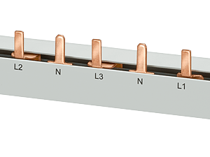 embarrado clavija, 10 mm2 16TE, 4 fases, cortable (5ST3770-4)