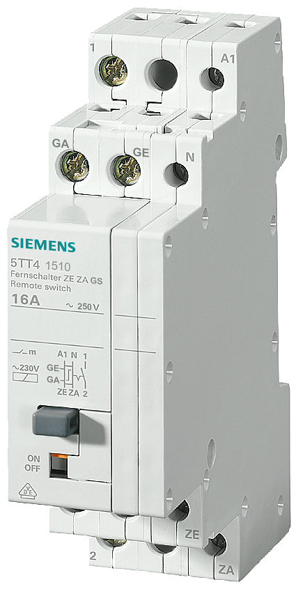 Telerruptor con 2 NA, Conmutación central y por gr (5TT4152-2)