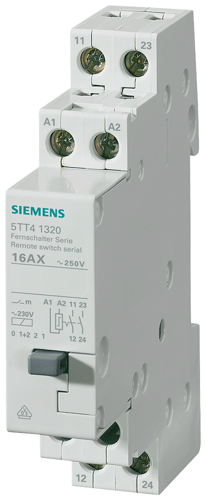 Telerruptor con 2 NA, serie Contacto para AC 230V, (5TT4132-3)