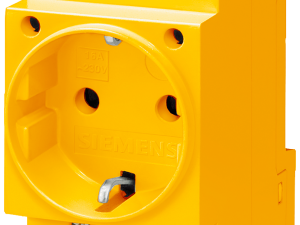 base de enchufe SCHUKO de 16 A, amarillo según DIN (5TE6810)