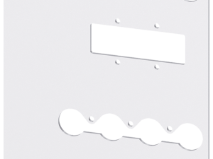 Enclavamiento posterior Montaje placa Accesorio pa (3VA9238-0VK20)