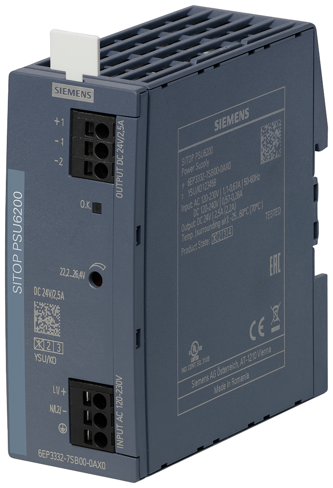 SITOP PSU6200 24 V/2,5 A Fuente de alimentación es (6EP3332-7SB00-0AX0)