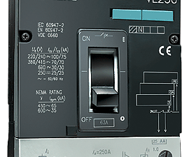 Interruptor automático VL250L capacidad de maniobr (3VL3725-3EC43-0AA0)