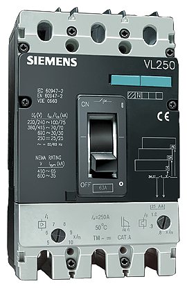 Interruptor automático VL250L capacidad de maniobr (3VL3725-3EC43-0AA0)