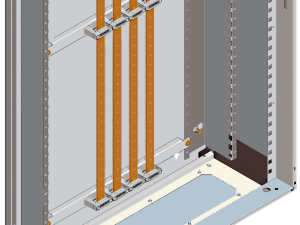 Soporte de embarrado de 4 polos ALPHA NF 300 mm de (8GF5770)