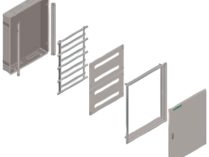 ALPHA 125 UNIVERSAL, armario de pared, empotrado, (8GK2043-4KL21)