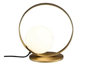 LÁMPARA SOBREMESA HALO 3815/1 ORO TEC./OPAL LED